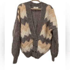 Vintage 1980’s Irish Mohair Cardigan Sweater - Blarney Woolen Mills